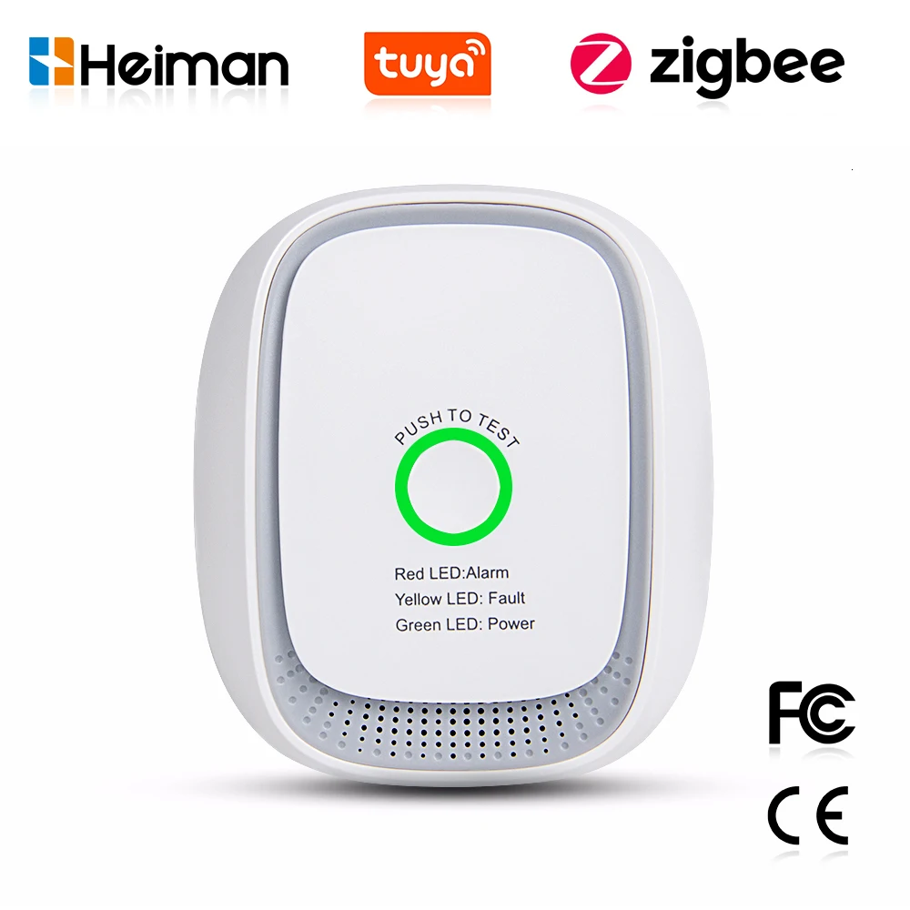 Smart Home Zigbee - Czujnik gazu palnego HEIMAN Zigbee Tuya,