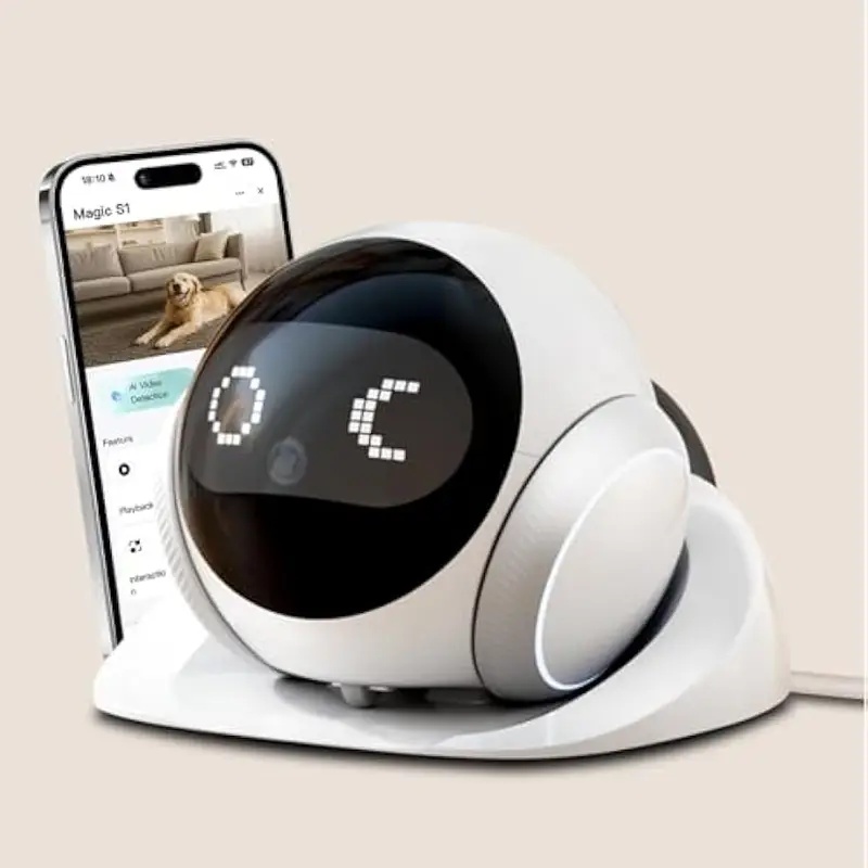 Smart Home Monitor - Przenośny wewnętrzny robot-kamera dla zwierząt z