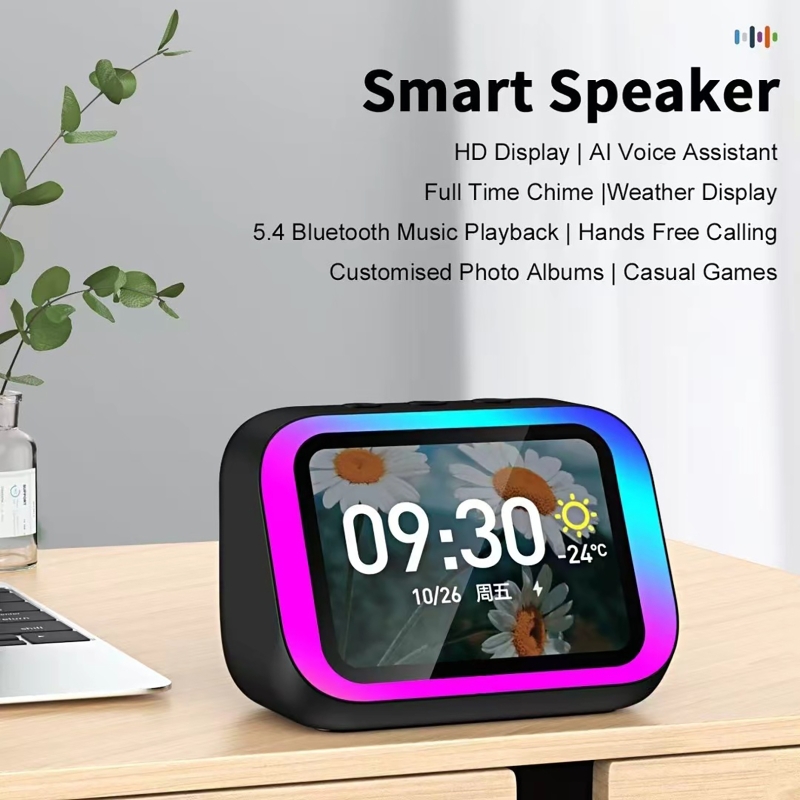 Smart Home Monitor - Głośnik Bluetooth z asystentem głosowym AI,