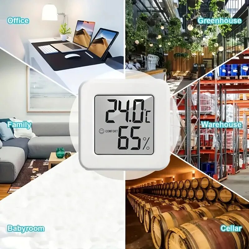 Smart Home Room - Cyfrowy higrometr termometr, termometr pokojowy, miernik