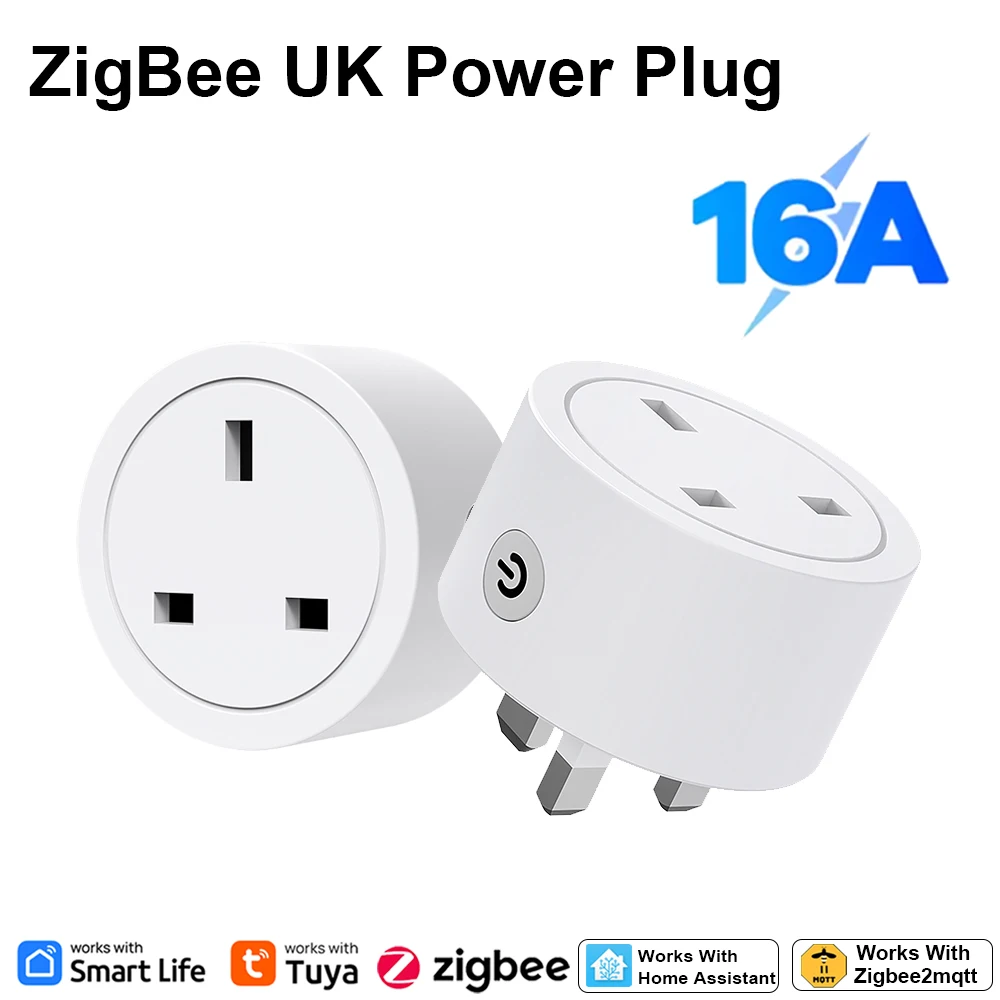 Smart Home Monitor - Inteligentna wtyczka Zigbee 16A z gniazdem