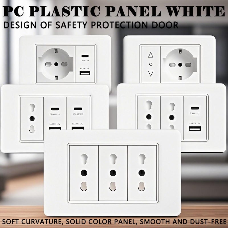 Smart Home Or Smart Home - 118 PC Plastikowe gniazdo panelowe USB