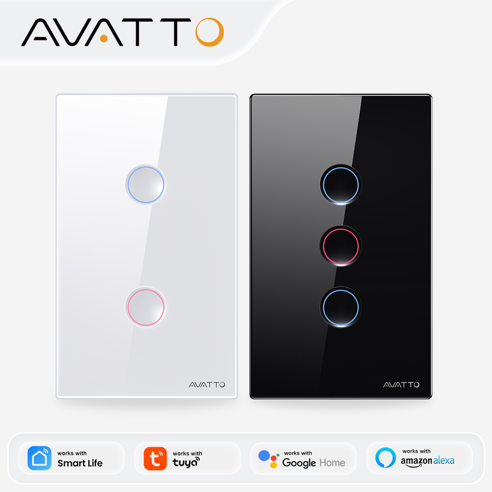 Smart Home Zigbee - AVATTO 1/2/3/4 Gangowy Inteligentny Włącznik Światła
