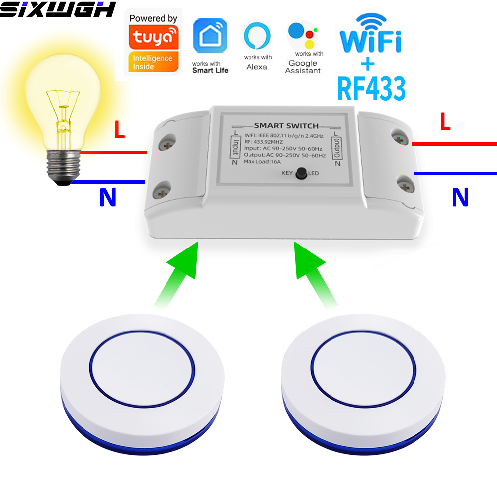 Smart Home Web - Inteligentny przełącznik WiFi Tuya 16A, bezprzewodowy