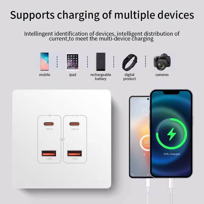 Smart Home Or Smart Home - Gniazdo zasilania Herepow z podwójnym USB