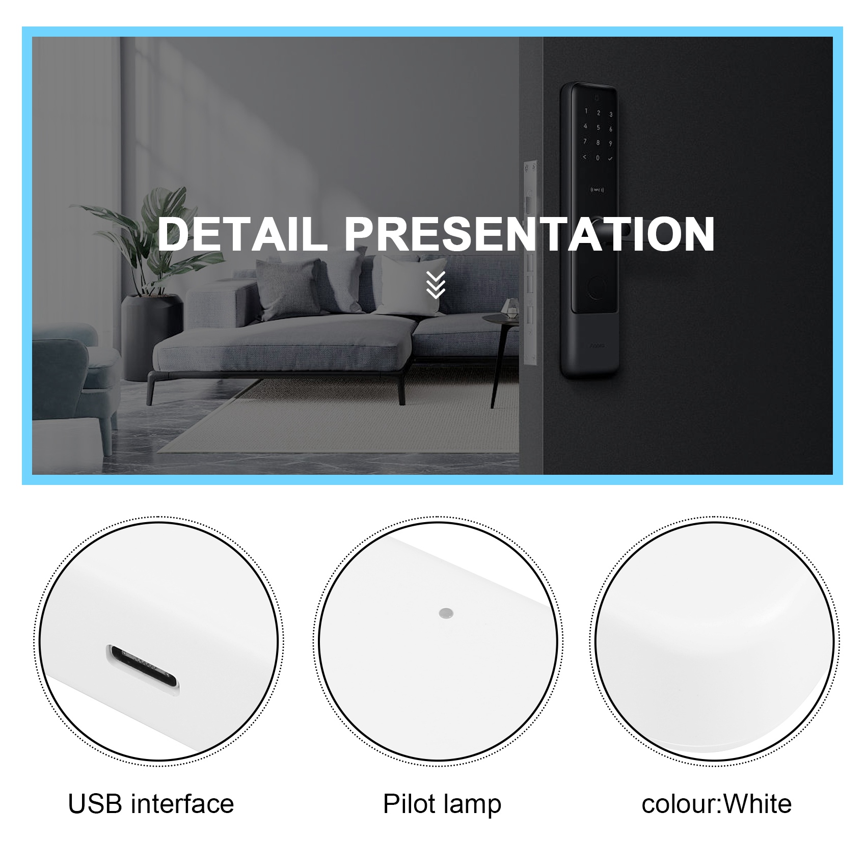 Smart Door Lock - Bramka Bluetooth Wifi z czytnikiem linii