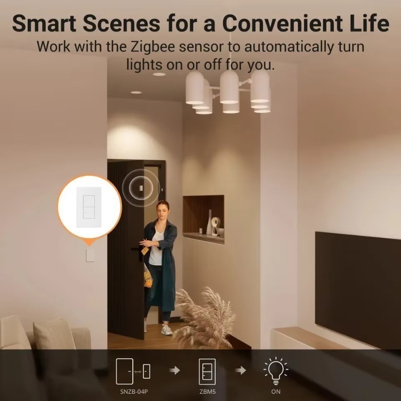 Inteligentny przełącznik ścien – Smart Home Zigbee recenzja i cena