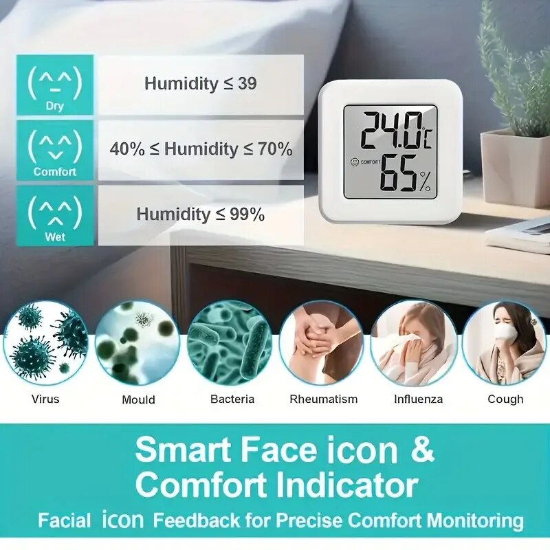 Cyfrowy higrometr termometr, t – Smart Home Room recenzja i cena