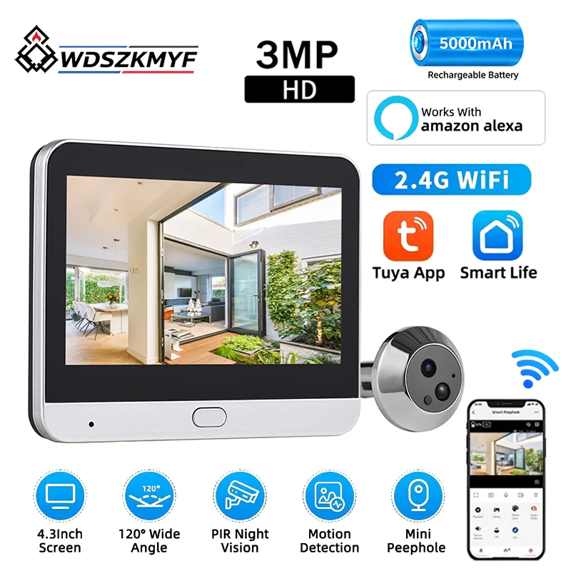 Tuya 3MP Inteligentny Cyfrowy  – Smart Home Battery Camera recenzja i cena