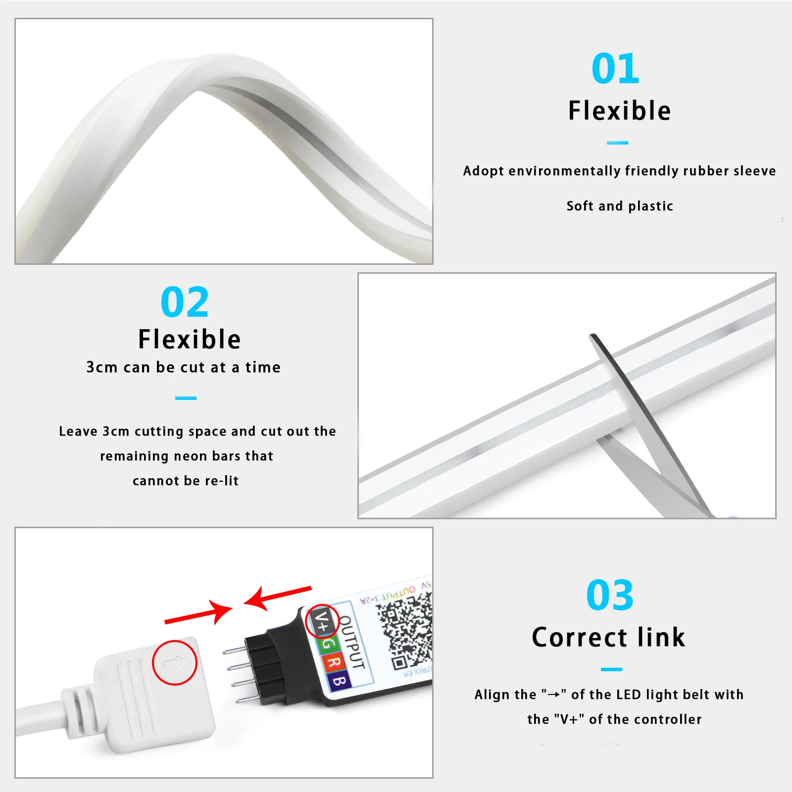 Taśma LED Neon RGB 1-5m, 5V US – Smart Home Room recenzja i cena